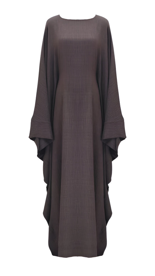 Mocha Mirage summer butterfly abaya